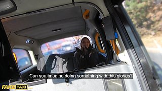 Fake Taxi Jayla De Angelis Wraps Her Gloves Around Cabbie's Cock