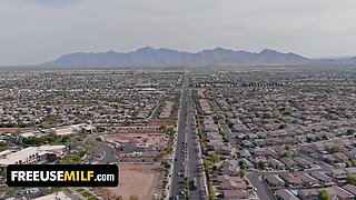 Busty milf Penny Barber and her sonnie welcome small beauty haley spades to their freeuse household