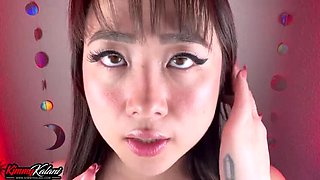Asian Girlfriend Face Cum POV - Dirty Talk & Moaning JOI
