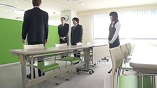 Chika Hirako hot Asian secretary gives good head