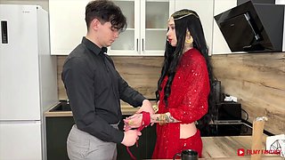 Attractive teen seductress mind-blowing sex video