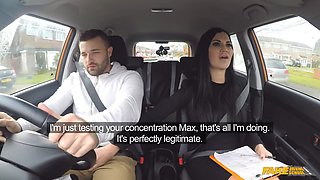 Jasmine Jae & Max Deeds in a Public Driving School with a MILF twist