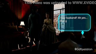 Sexy Baroness has passionate sex with Casanova in luxury room in Venice