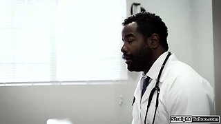Black doctor anal fucks a busty patient