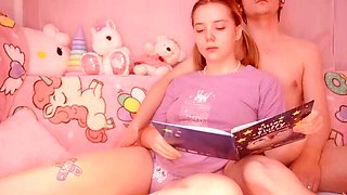 Step Daddy Gives TinyKiki a Hardcore Bedtime Story