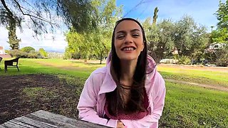 Summer Renee - Lets Her Big Naturals Swing In Public -