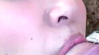 Asian skinny teen with hairy pussy banged by naughty step dad