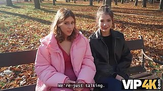 Hot Hungarian Girl Cheats on Girlfriend for Money - POV Sex in Park with Nikki Nuttz