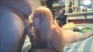 hubby  filling me with a huge hot load