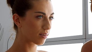 Sapphic sluts with crazy bodies fucking each other hard