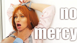 Aggressive Husband Uses His Redhead MILF: Rough Throat Fuck, Standing Pound & Explosive Creampie