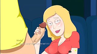 RICK & MORTY: Beth’s Big-Tit Blowjob Compilation Via Text to Speech