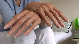 Lady Victoria Valentes German Long Fingernails Close-Up