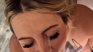 Amateur girlfriend anal with handjob cumshot