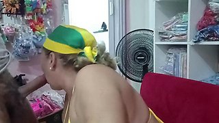 Tomsorte Gags on Brazilian Cock