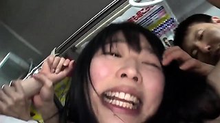 Japanese Schoolgirl Hard Fucked On A Public Bus