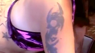 Tattooed hotwife gangbang