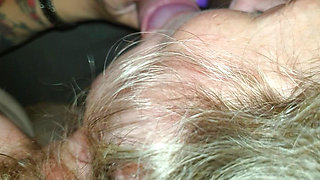 His cock goes up to his balls in my cunt. He fucks so good. I suck him until he comes in my mouth. Swallow everything