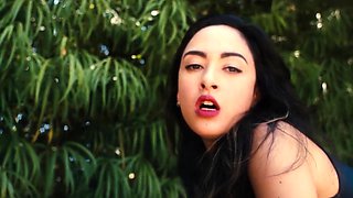 Nude teen cools herself down in the pool