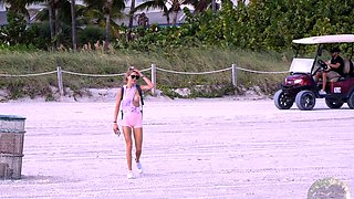 Beautiful blonde babe franziska facella solo masturbation