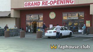 Showered with a Raging Cum Load on Her Juicy Boobs - XXX!