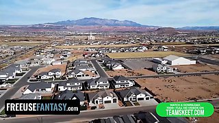 Step mummy lets step son free use his step sister Amber Moore all around the house - freeuse wish