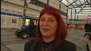 Mature redhead sucking his cock in pov