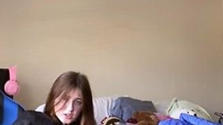 Amateur big ass brunette teen with