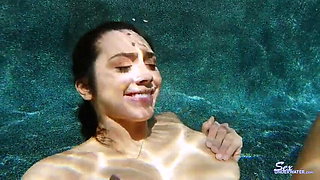 Lily Hall being eaten Underwater