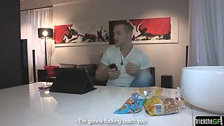 European gf caught cheating and punished