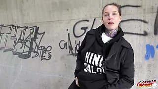 German Chick Lisa Rocketcock Shows Off Her Tats in a Hardcore Casting Fuck