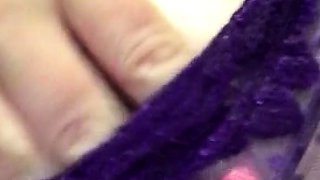 Blonde With Natural Big Boobs Loves Putting A Toy In Her