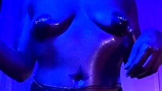 Amateur blondie solo anal masturbation