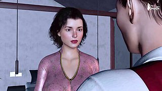 Horny Indian aunty Savita Bhabhi gets intimate with her neighbor