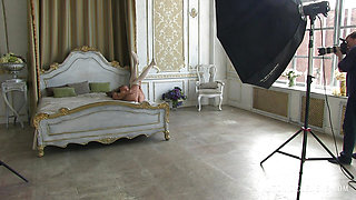 Katya Clover on photo session 'Call Me Clover' by Henry Sharpe (Antonio Clemens), backstage, NUDE-part 3