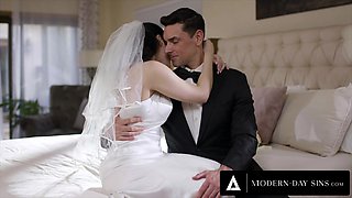MODERN-DAY SINS - Groomsman ASSFUCKS Italian Bride Valentina Nappi On Wedding Day! REMOTE BUTT PLUG