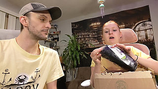 Wish List Gifts 9 - Red Corset and Black Vinyl Dress Unboxing and Masturbation