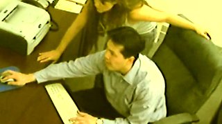 Spy cam office slut