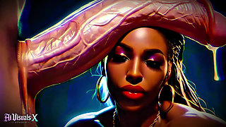 Big Boobs And Ass Ebony Goddesses - White Cock Worship: Dark ASMR & Extreme Contrast (4K AI Animated Porn)