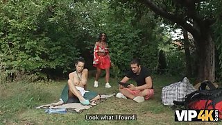 Cheating European MILF Gets Banged in the Forest