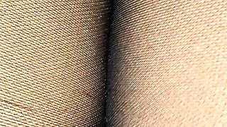 A nylon and foot fetish