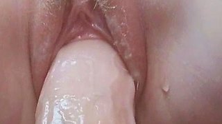 Sweet beauty masturbating on webcam close up