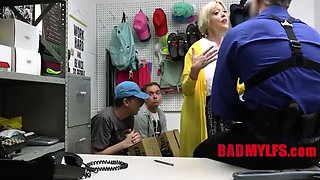 Jailed Blonde MILF Dee Williams' Hard Punishment - Big Tits & Shoplifting