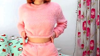 Tasting My Cum - Redhead Babe's Solo Orgasm