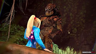 Samus Vs Predator by 26regionsfm (animation with Sound) 3D Hentai Porn Sfm