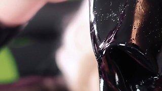 Compilation of ASMR videos: latex rubber and medical gloves (Arya Grander)