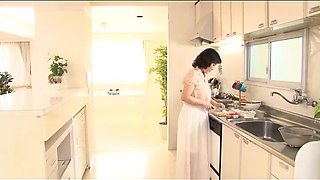 Luscious Asian housewife gets sexually pleased by two boys