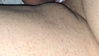 Step mom Controls step son Cock and Moans while handjob him in bed