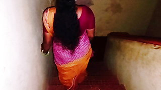 Old man cheating wife and fucking step daughter, telugu dirty talks.