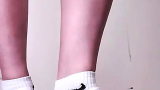 Cock and balls trampling session with merciless foot goddess